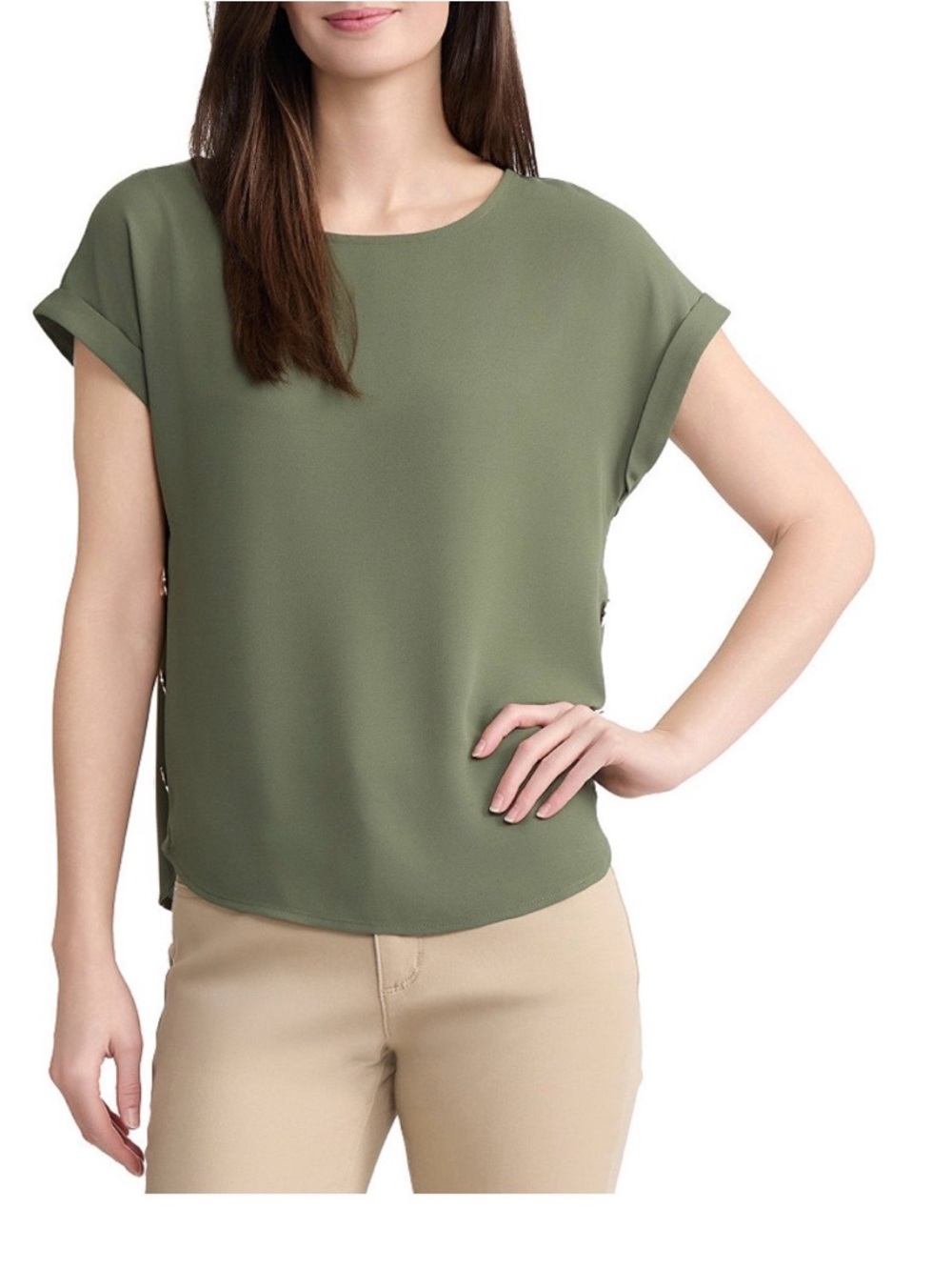 Jones New York
Women's Short-Sleeve Side-Button
Blouse
